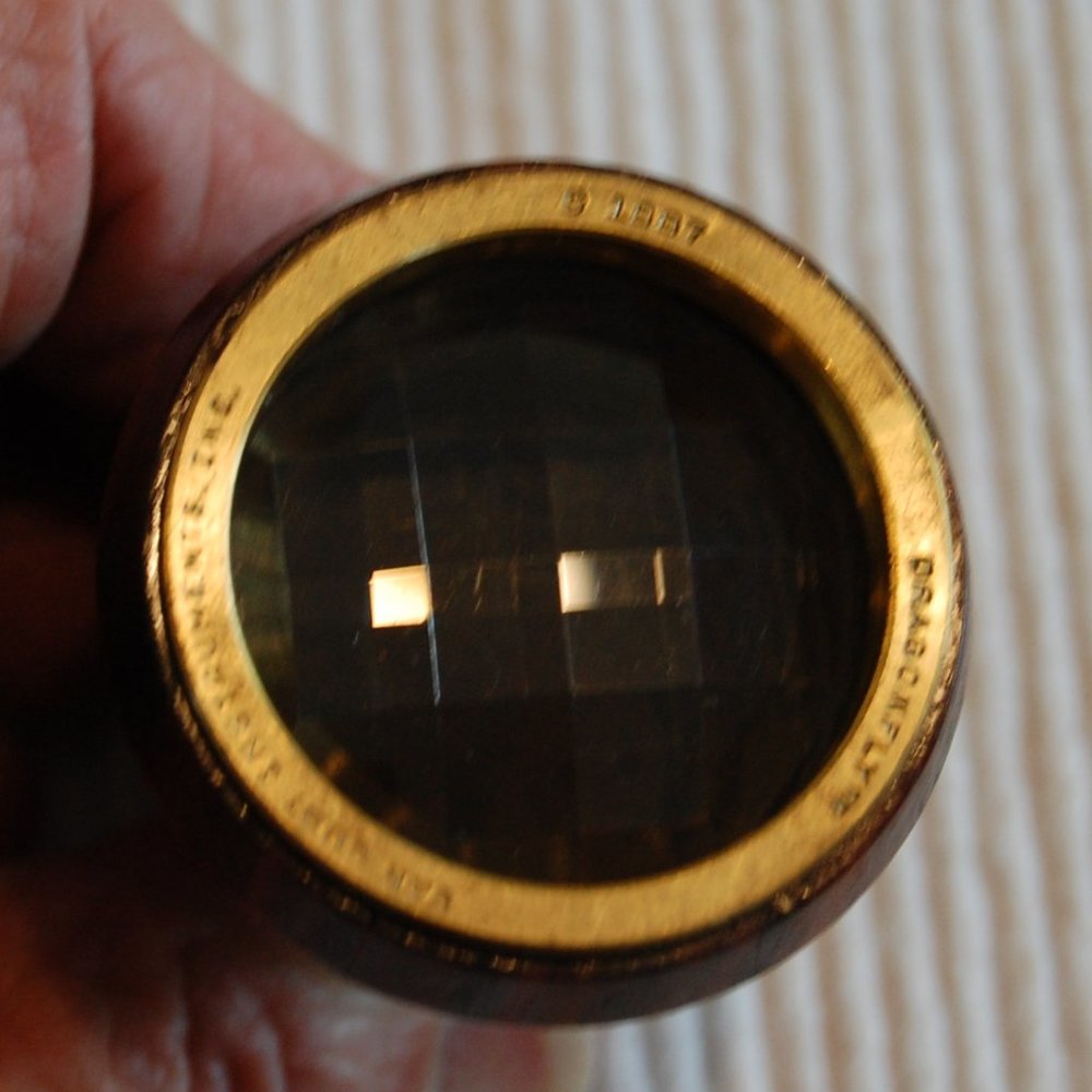 1987 Van Court International Dragonfly Wooden Kaleidoscope Prism in Box - Picture 15 of 16